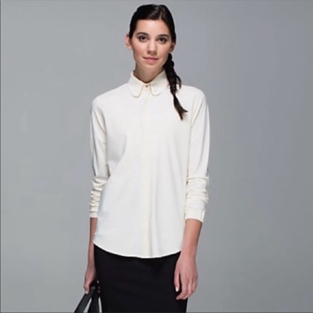 lululemon athletica White Long Sleeve Top